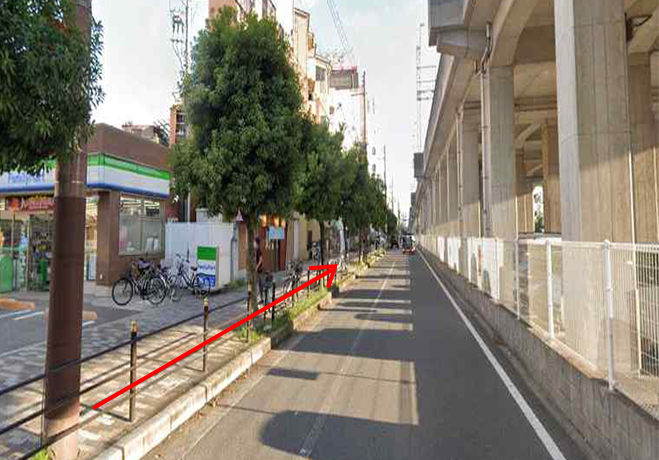 04. Go straight past the family mart